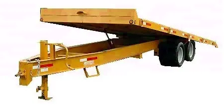 25FT 10 Ton Tilt Commercial w/Tool box - YELLOW