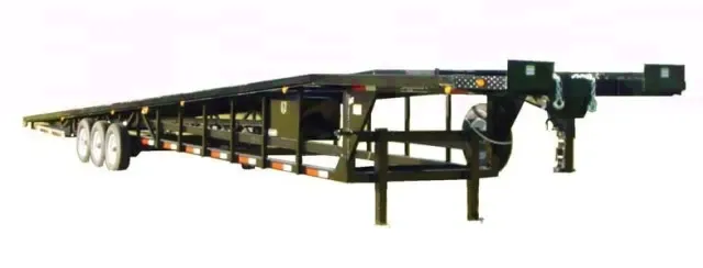 Gooseneck 50ft Car Hauler Black