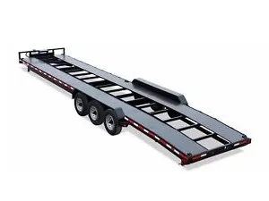 36ft Bumper Pull Car Hauler with Triple 8,000 lb EZ-lube 8 lug