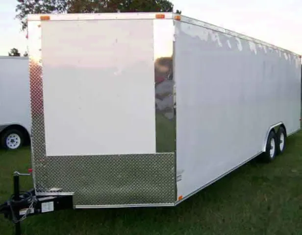 20ft V-Nose, 3500 lbs axles-escape door and more