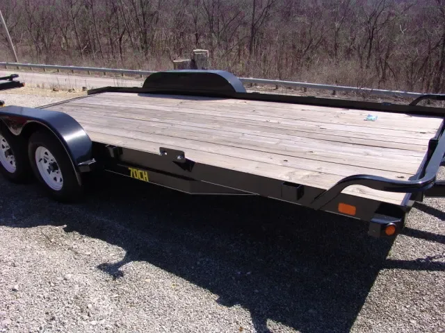 16ft Tandem Axle Car Hauler-Black Steel Frame