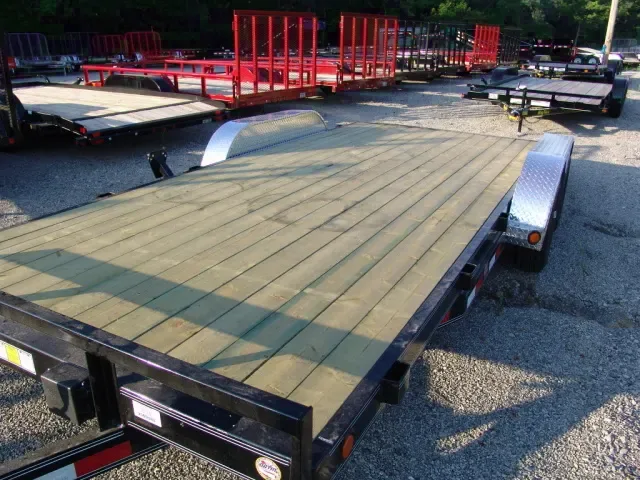 18ft Open Car Hauler Black 7000 GVW