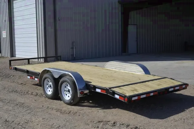 18FT Car Hauler With Wood Decking