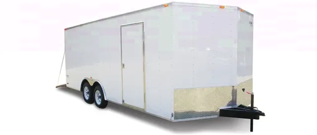 20FT WHITE V-NOSE RACE TRAILER