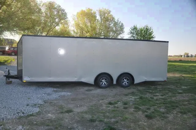 V-nose 24ft Car / Racing Trailer - w/5200lb Axles