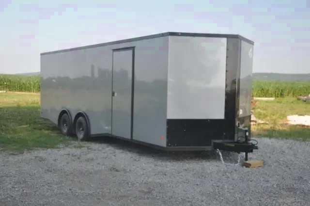 SILVER BLACKOUT PACKAGE 24FT CAR HAULER