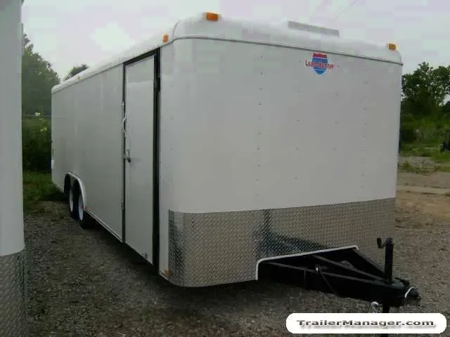 24ft  Auto Carrier  WHITE With Ramp