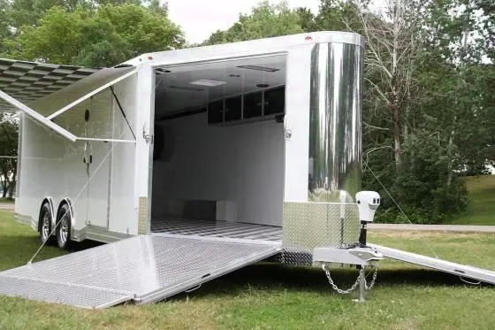 28FT ALUMINUM HAULER- DUAL RAMPS