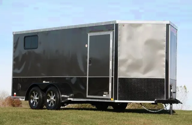 16FT CAR/CARGO TRAILER CHARCOAL W/BLACK TRIM