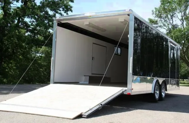 20FT BLACK ALUMINUM RACE TRAILER