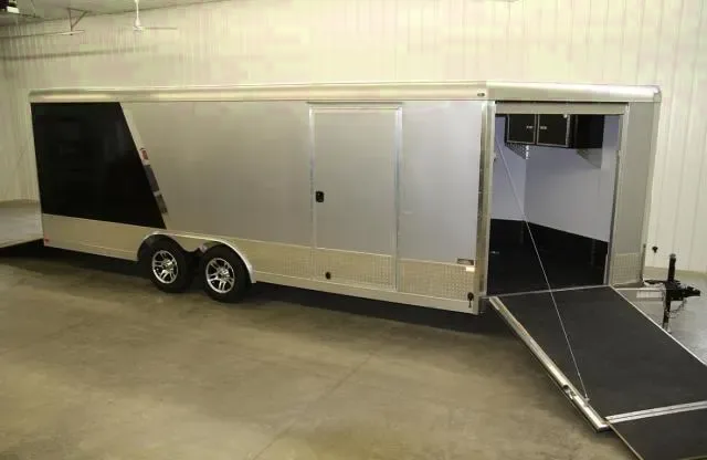 24FT TWO TONE COMBO AUTO/SNOWMOBILE TRAILER