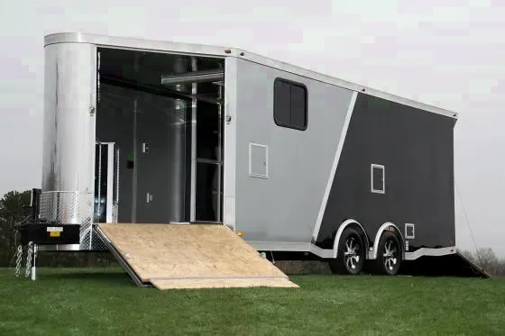 CHARCOAL AND SILVER TWO TONE 25FT COMBO HAULER-FURNACE PKG