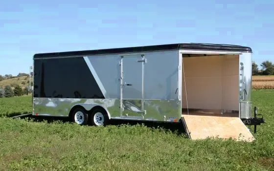 25FT STEEL COMBO AUTO/ATV/SNOW HAULER-TWO TONE