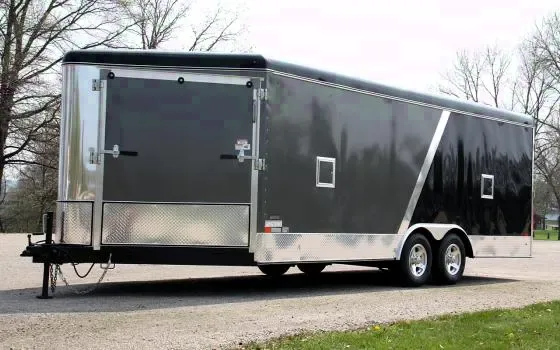 TWO TONED 25FT CAR HAULER COMBO SNOW/ATV/AUTO HAULER
