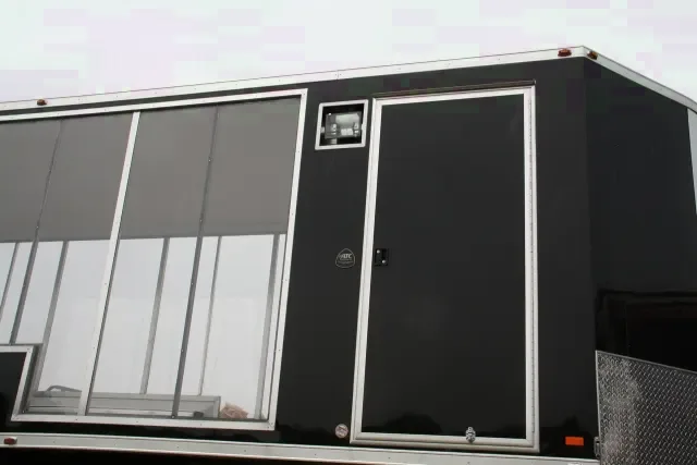 26FT ALUMINUM BLACK HAULER WITH FINISHED INTERIOR