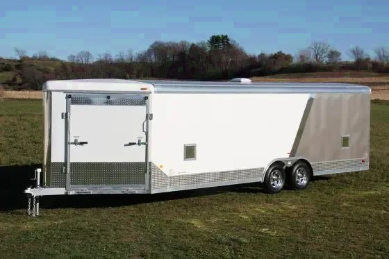 28FT TWO TONE COMBO AUTO/SNOWMOBILE TRAILER