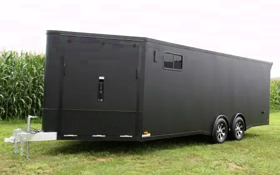 28FT FLAT BLACKOUT AUTO/ATV/SNOW HAULER