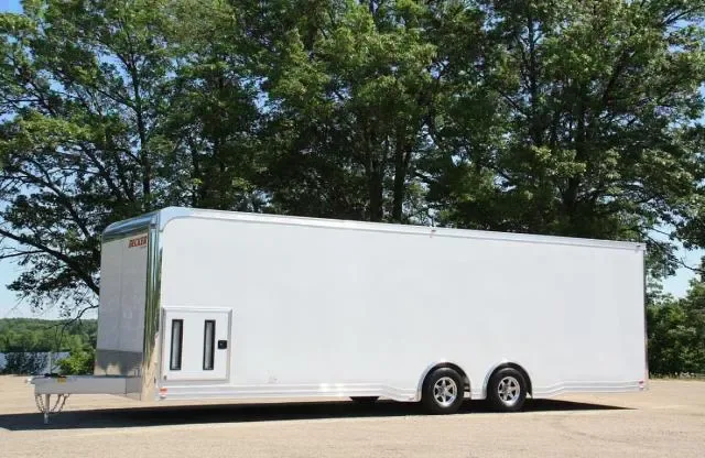 28ft Aluminum Car Hauler-White Finished Interior