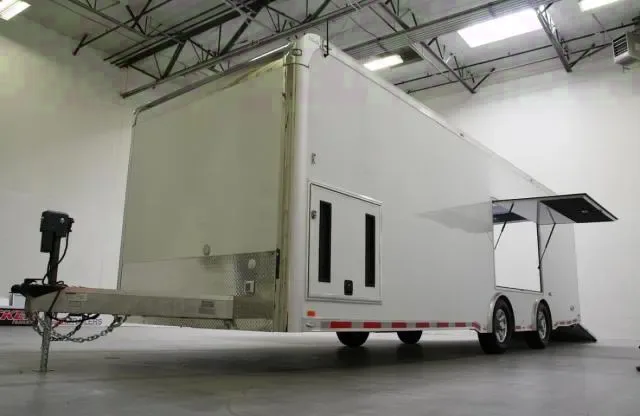 28FT ALUMINUM ENCLOSED LOADED CAR HAULER