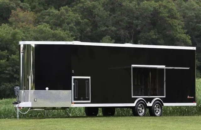30FT BLACK BUMPER PULL ENCLOSED CAR HAULER