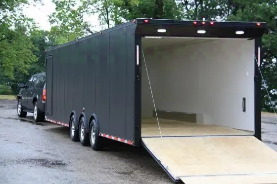 32FT TRI AXLE FLAT BLACK X-TREME HAULER