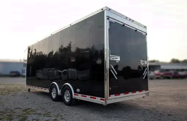 BLACK 32FT GOOSENECK HAULER