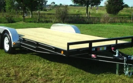20FT 7000# GVWR OPEN CARHAULER TRAILER  WITH RAMPS