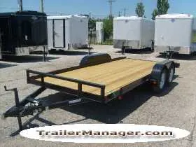 Open Car Trailer 16ft Tandem 3500lb Axle
