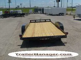 16ft Open Car Hauler w/Spare Mount