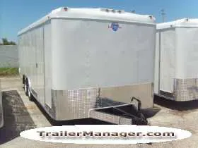 20ft Car Carrier White Ramp Door
