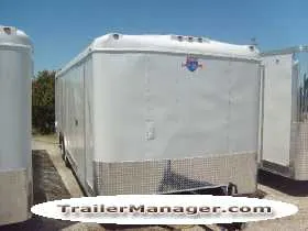 24ft Car Carrier White w/5200lb Tandem Axles