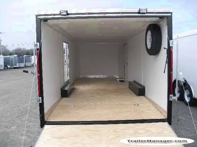 24ft White Flat Front Car Hauler