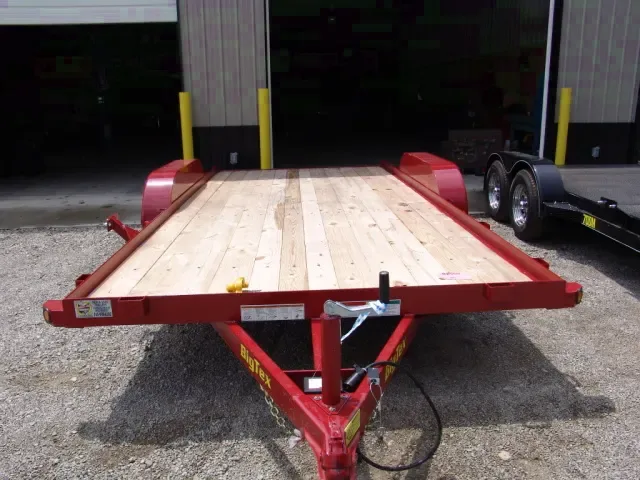18FT RED OPEN CAR HAULER