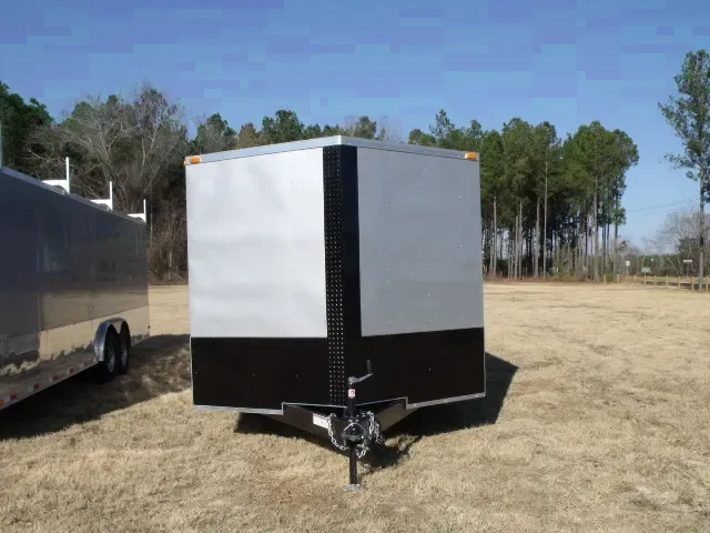 24FT SILVER CAR HAULER W/BLACKOUT PACKAGE