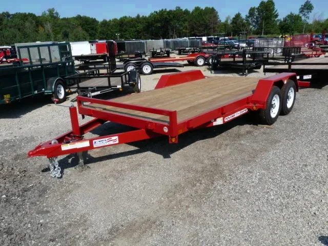 16FT CAR HAULER WOOD DECKING