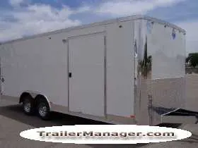 20ft Enclosed Car Hauler w/Spare Mount