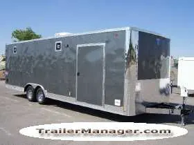 Silver 26ft Car Hauler w/Finished Interior