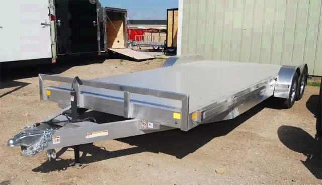 18ft All Aluminum car trailer alum deck & wheels