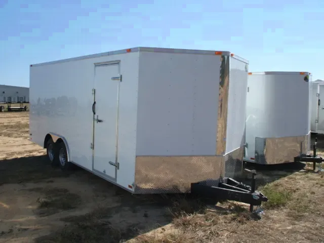 White 20ft Car Hauler-5200lb Axles with Spare Tire