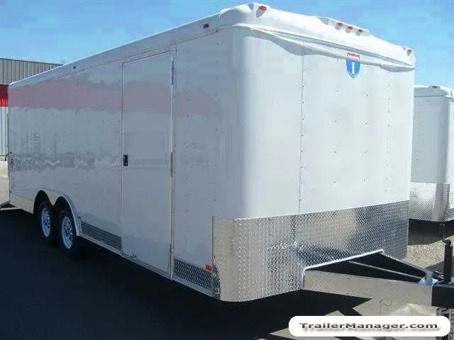 10K White 20ft Car Hauler