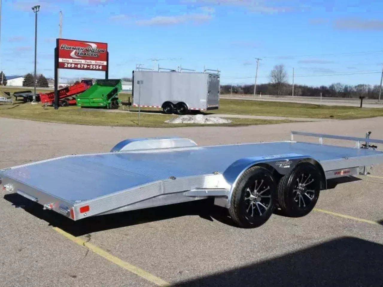 SPORT HAVEN 18' PREMIUM SERIES ALUMINUM OPEN CAR HAULER - 7K GVWR
