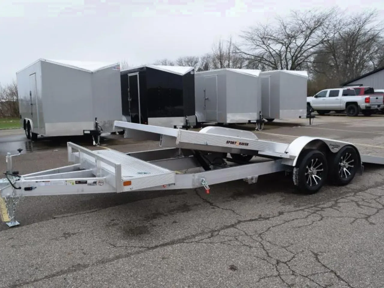SPORT HAVEN 20' PREMIUM TILT BED CAR HAULER - 7K GVWR