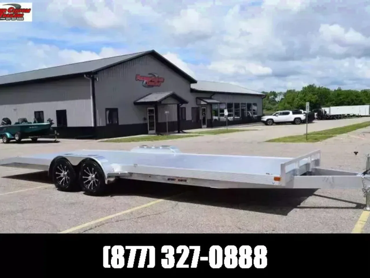 SPORT HAVEN 24' PREMIUM SERIES ALUMINUM OPEN CAR HAULER - 7K GVWR