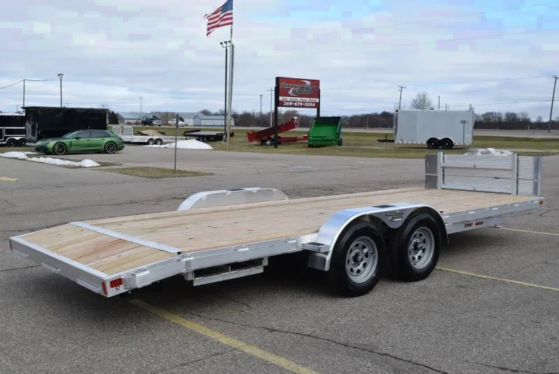 2025 Sport Haven 7x20 Aluminum Car Hauler w/ Front Ramps - Schoolcraft, MI
