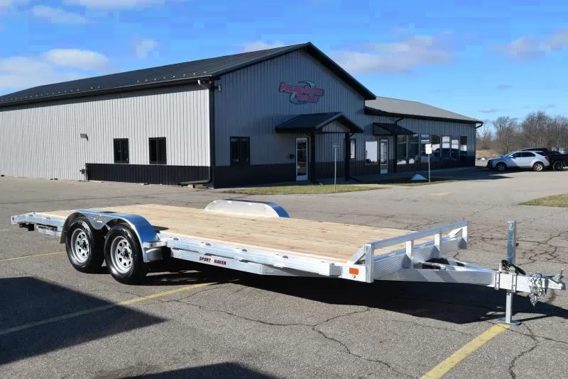 2025 Sport Haven 7x20 Aluminum Car Hauler w/ Wood Deck - Schoolcraft, MI
