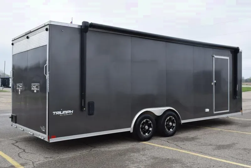 PRE-OWNED 2022 FORMULA 8.5x24 TRIUMPH ENCLOSED CAR HAULER
