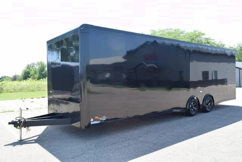 PRE-OWNED 2023 BRAVO 8.5x28 SILVER STAR ALUMINUM CAR HAULER