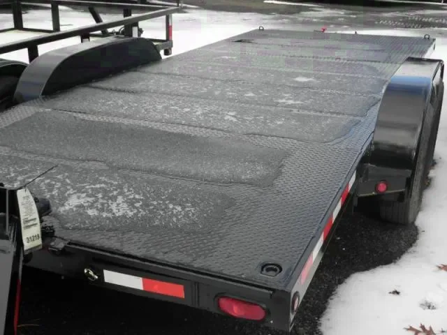 18ft Black Open Car Racing Trailer