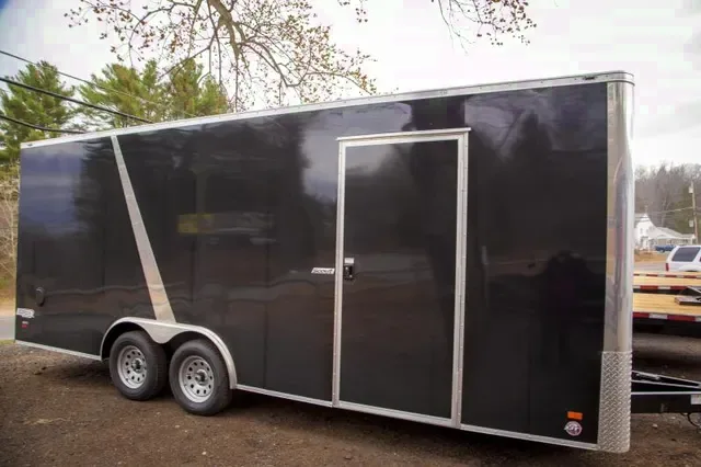 Black with Racing Stripe 20ft Tandem Axle Car / Racing Trailer