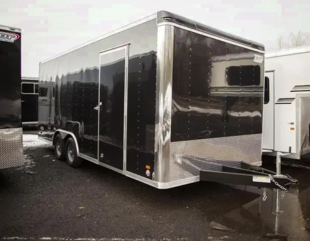 Black Flat Front 20ft Car / Racing Trailer